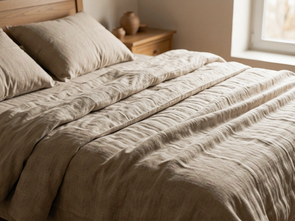 Lenjerie de pat din in natural