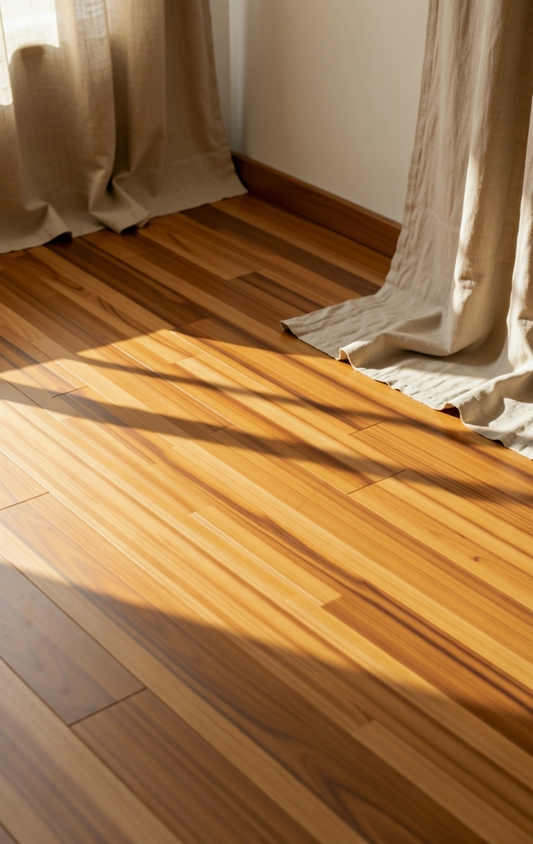 Spațiu de meditație din lemn de cedru în lumina dimineții